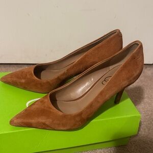 Sam Edelman Tan Suede Heels